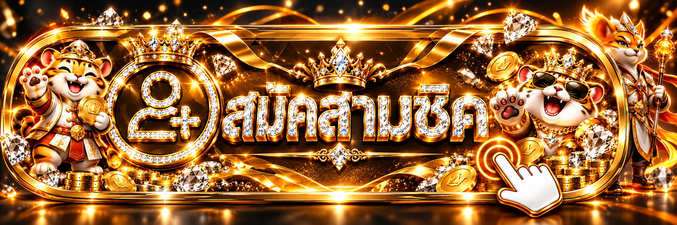 ปุ่มสมัครสมาชิกและทางเข้าเล่น KINGPLAYS